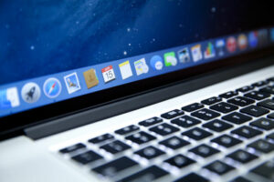 Close-up Of A Laptop Keyboard And Screen